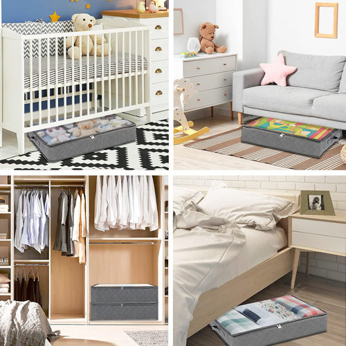 Latitude Run® Fabric Under Bed Storage Set Wayfair